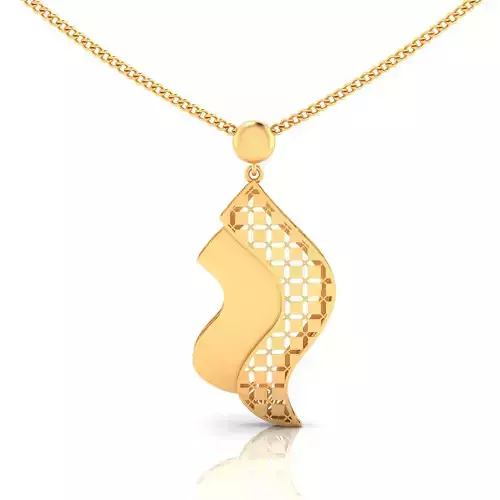 fusion women gold pendant 1010
