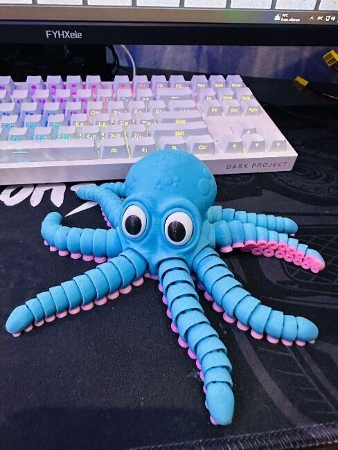 Articulated  octopus  3D print model_9
