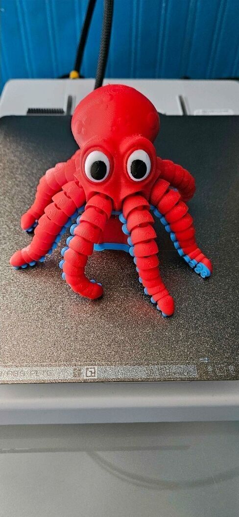 Articulated  octopus  3D print model_7