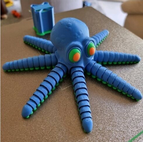 Articulated  octopus  3D print model_5