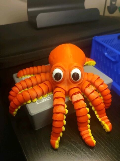 Articulated  octopus  3D print model_6