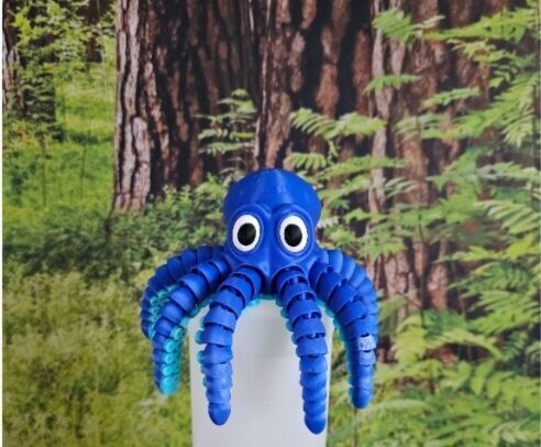 Articulated  octopus  3D print model_2