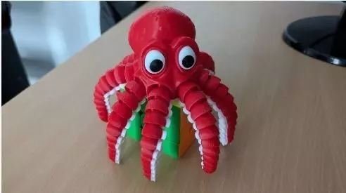 Articulated  octopus  3D print model_0