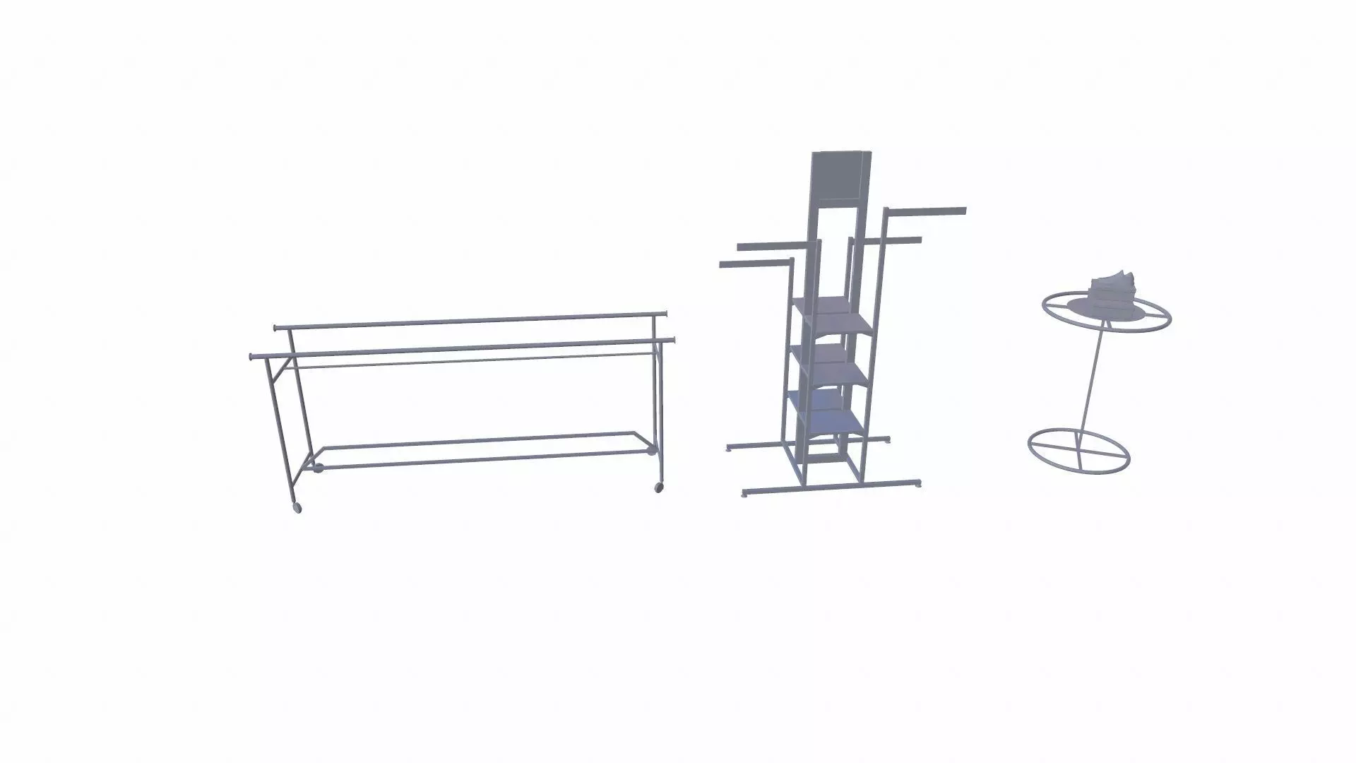 Racks Low-poly 3D model_0