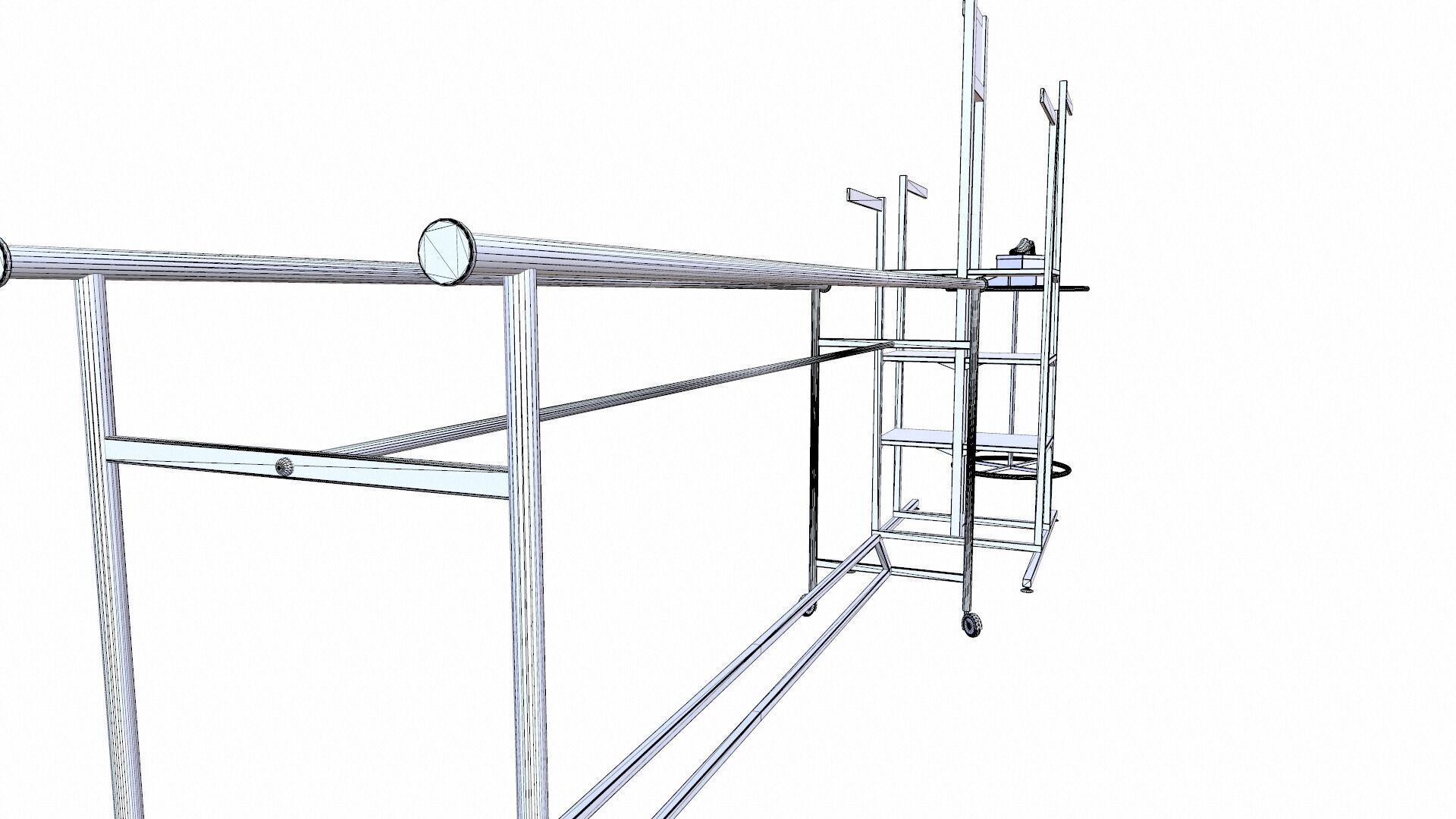 Racks Low-poly 3D model_10