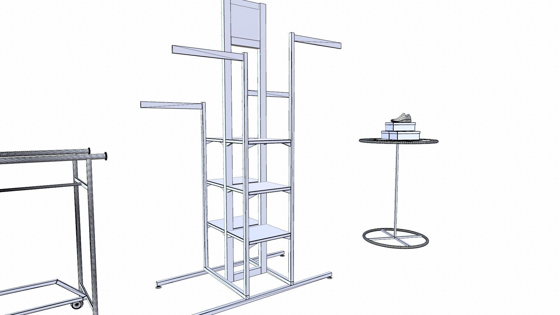 Racks Low-poly 3D model_11