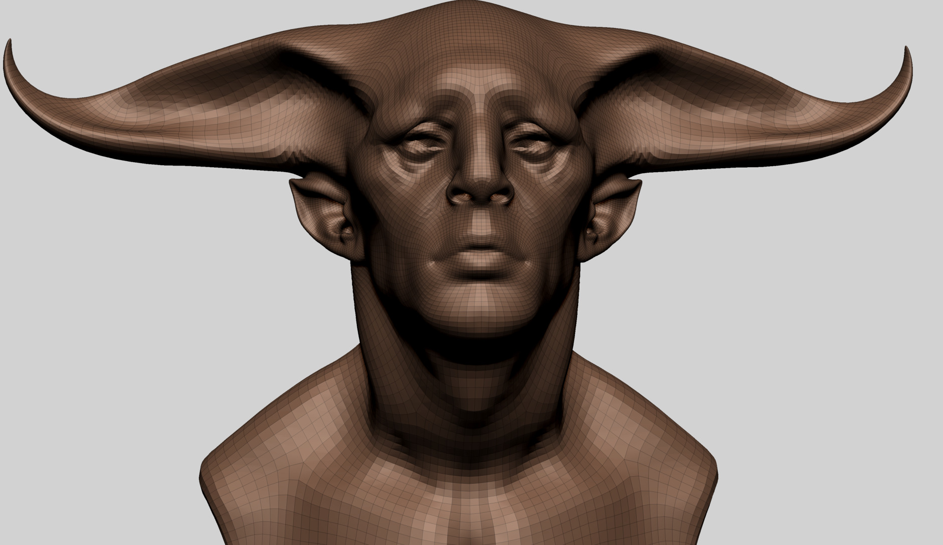 Fantasy Male Head B 3D model_9