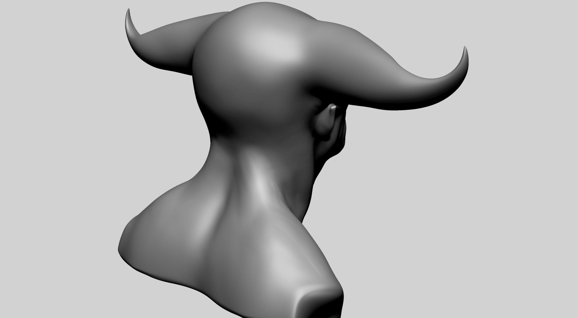 Fantasy Male Head B 3D model_3