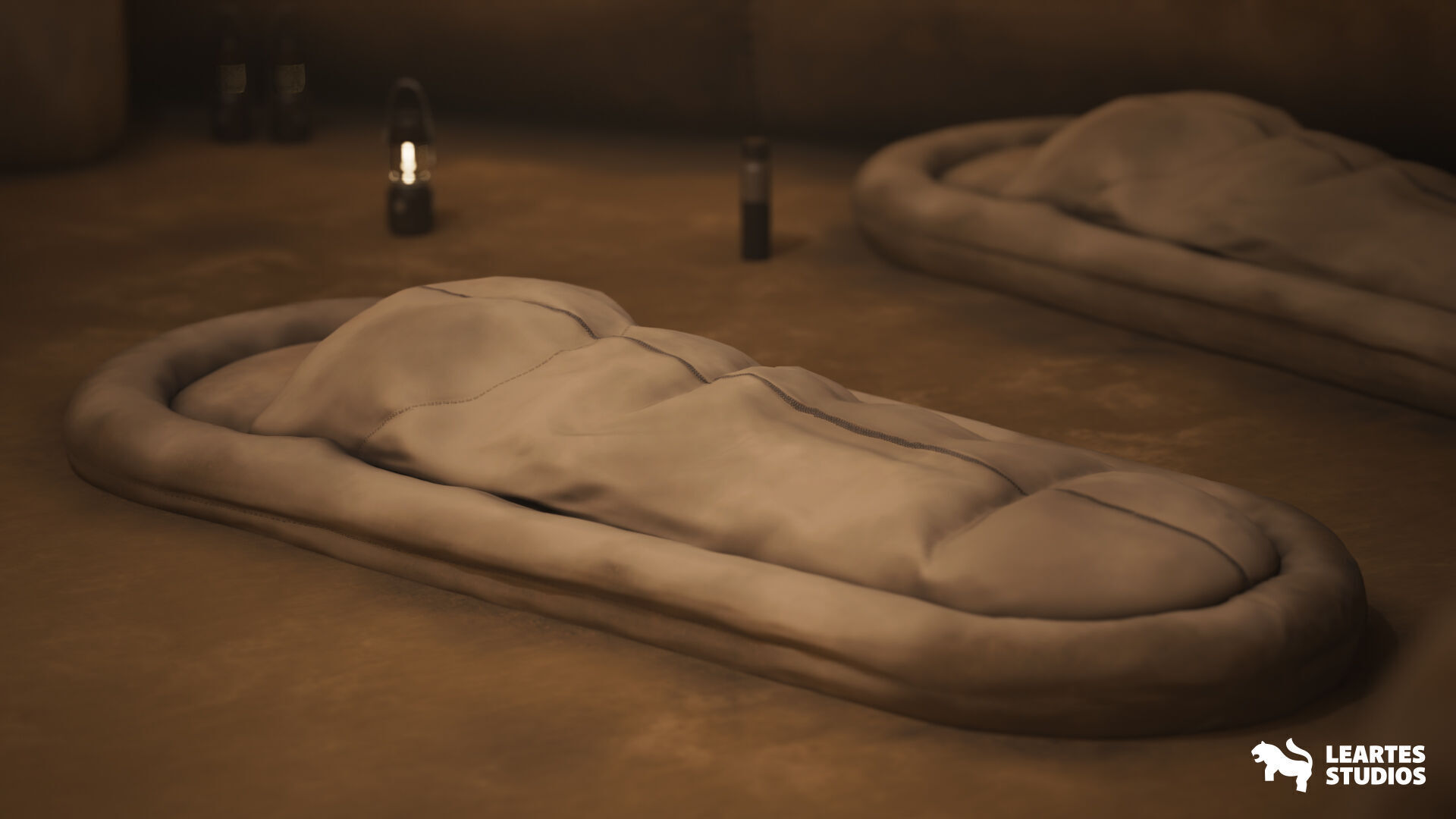 Desert Planet Environment Low-poly 3D model_10