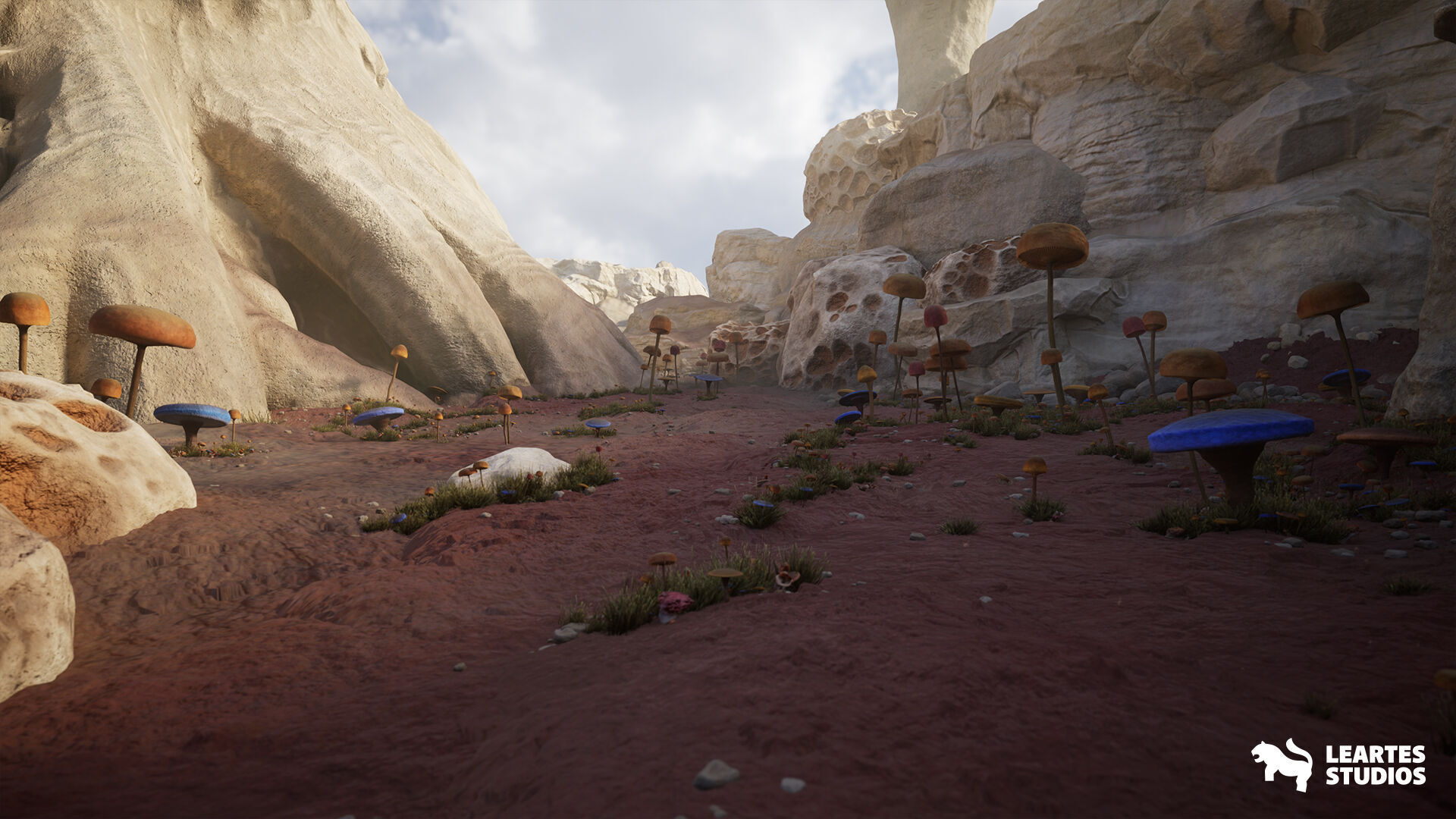 Desert Planet Environment Low-poly 3D model_11