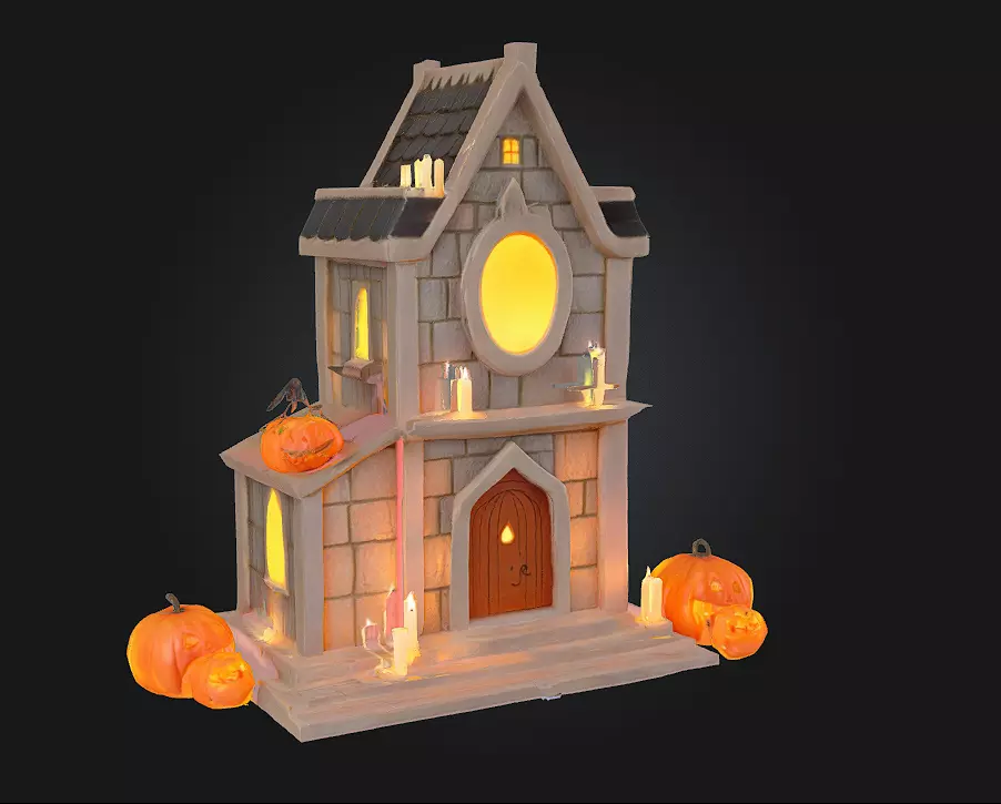 Haunted House Delight 3D model_0