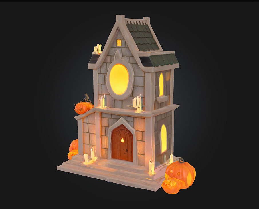 Haunted House Delight 3D model_1