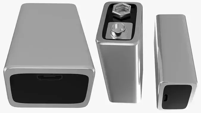 New Design Rechargeable 9 Volt Square Battery Micro-USB Bottom