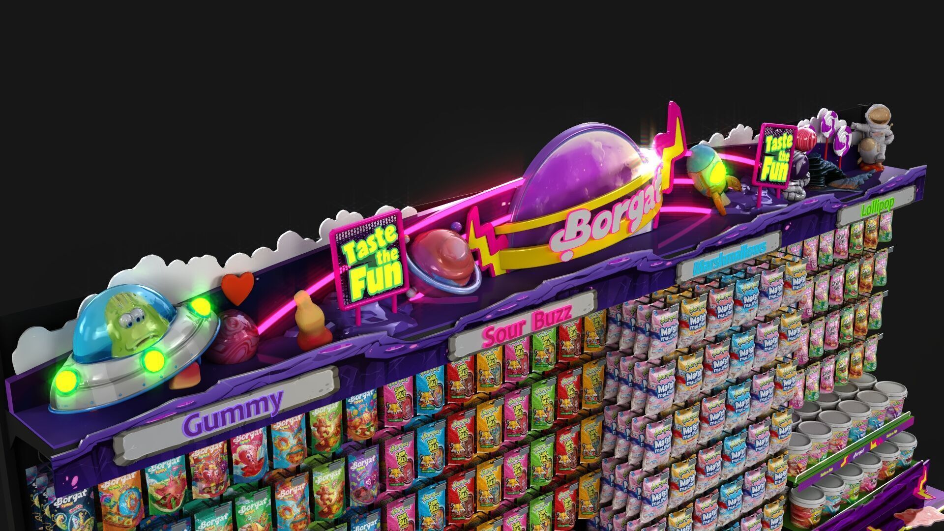 CATMAN SWEET BORGAT Low-poly 3D model_2