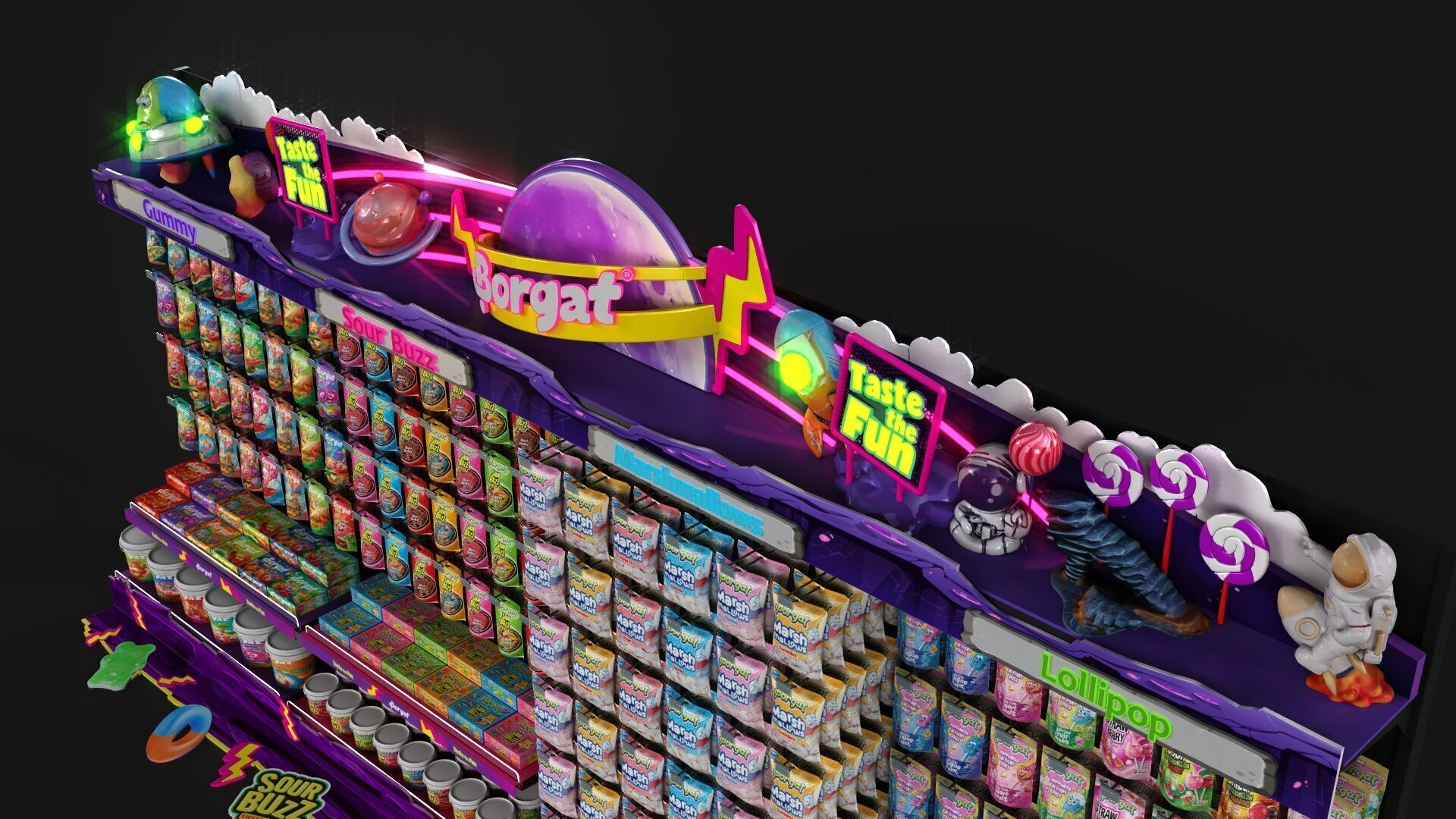 CATMAN SWEET BORGAT Low-poly 3D model_3