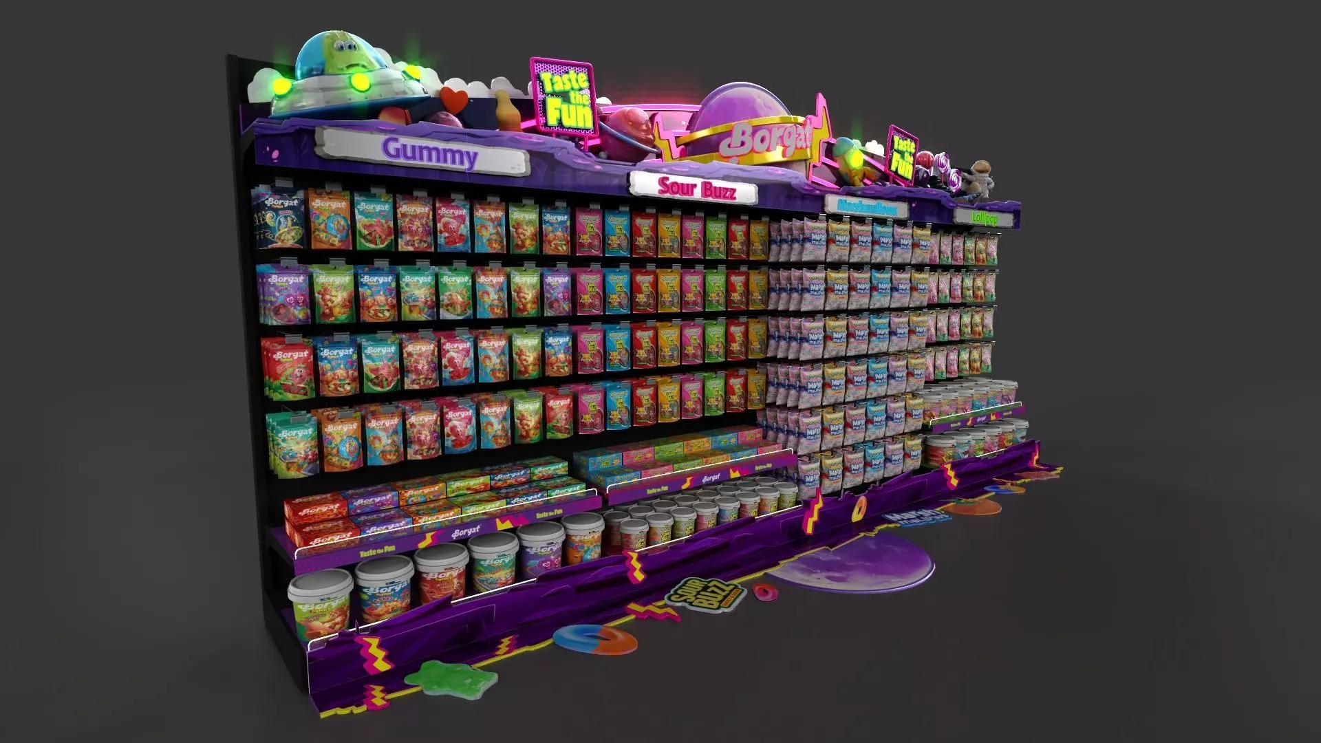 CATMAN SWEET BORGAT Low-poly 3D model_0