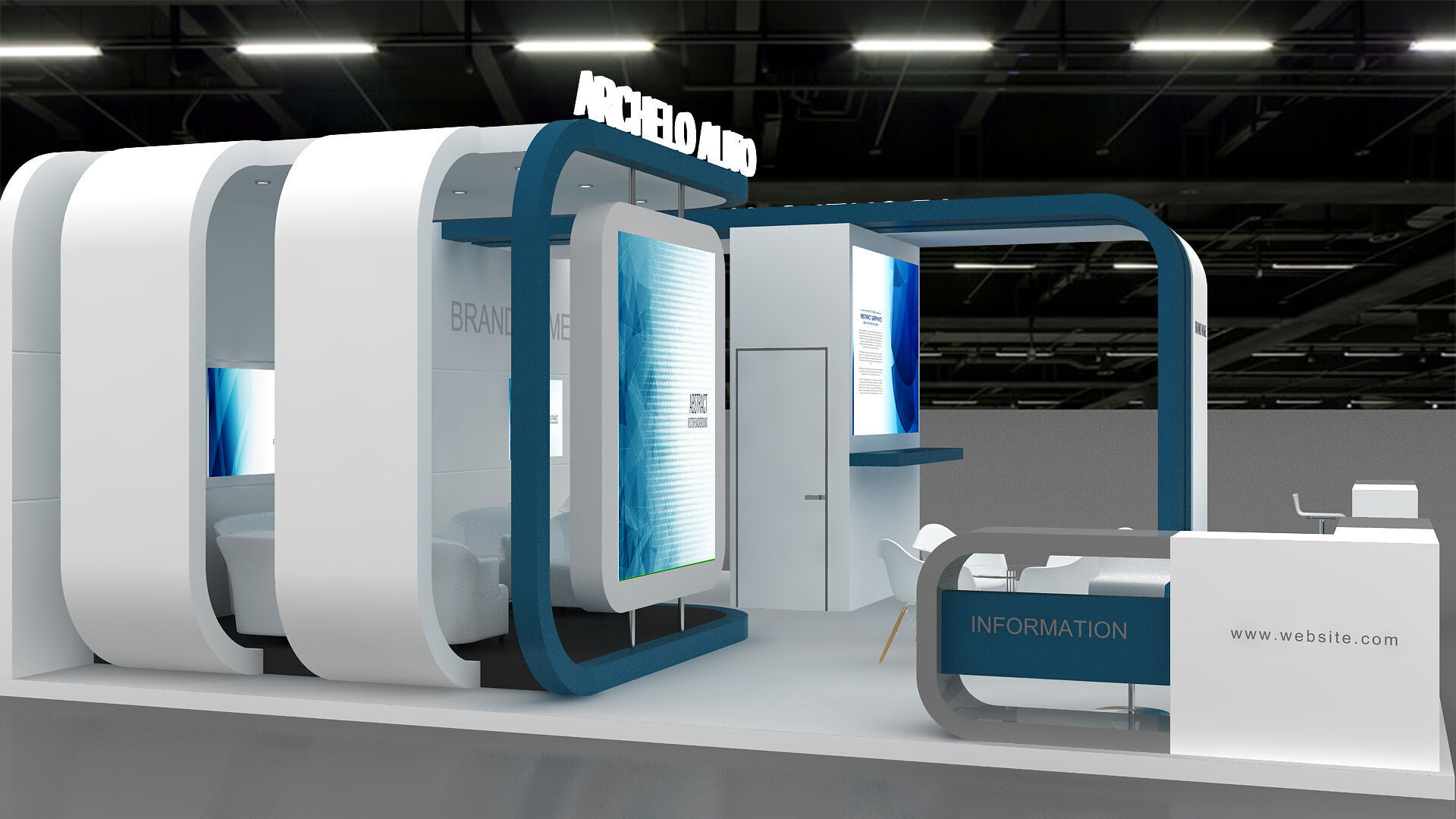 Booth Exhibition 3D model 3D model_2