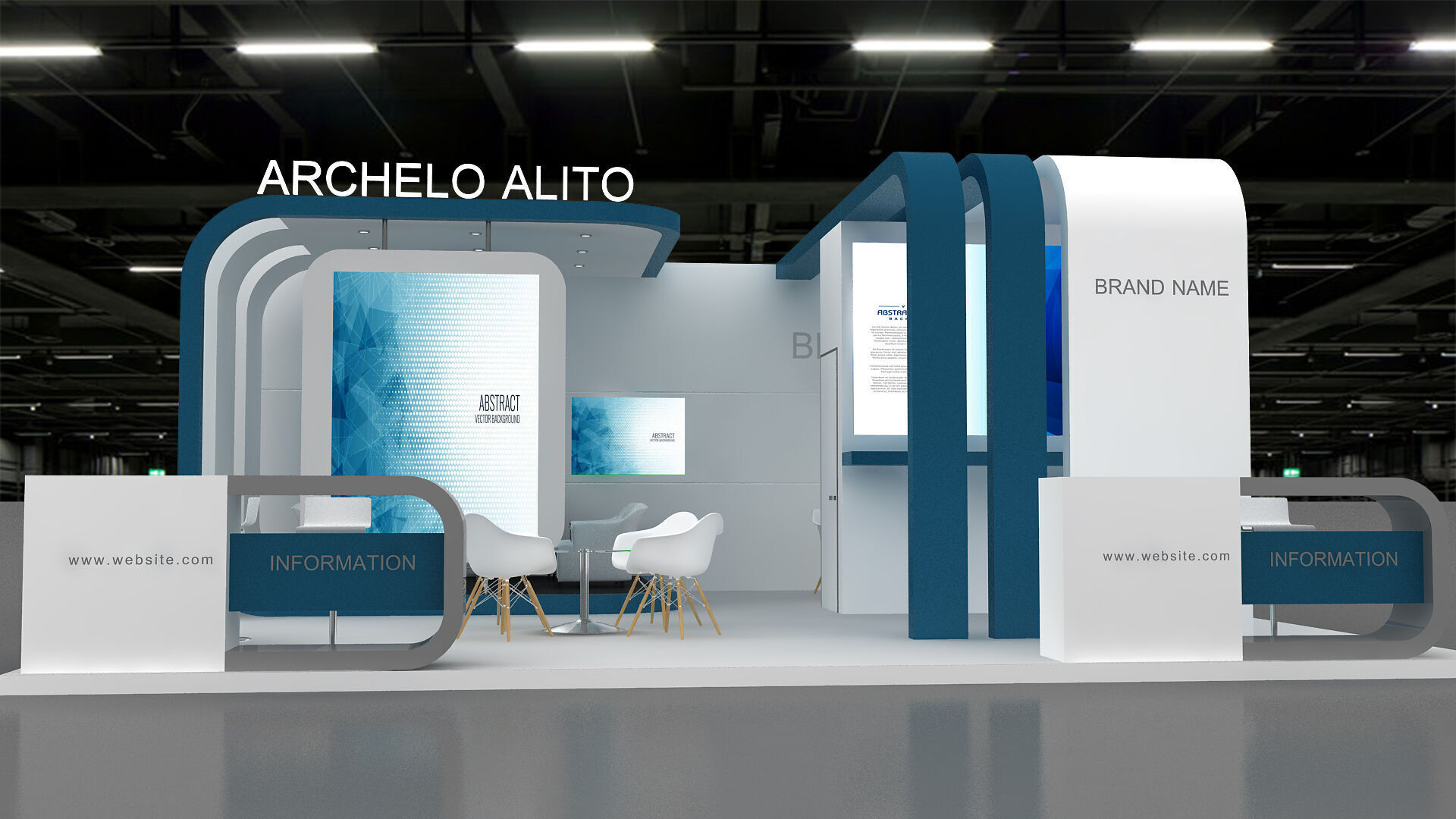 Booth Exhibition 3D model 3D model_1