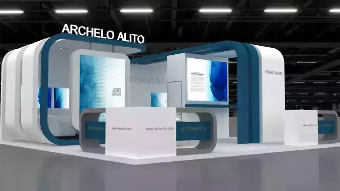 Booth Exhibition 3D model 3D model