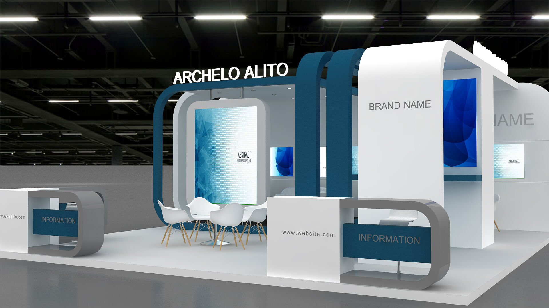 Booth Exhibition 3D model 3D model_3