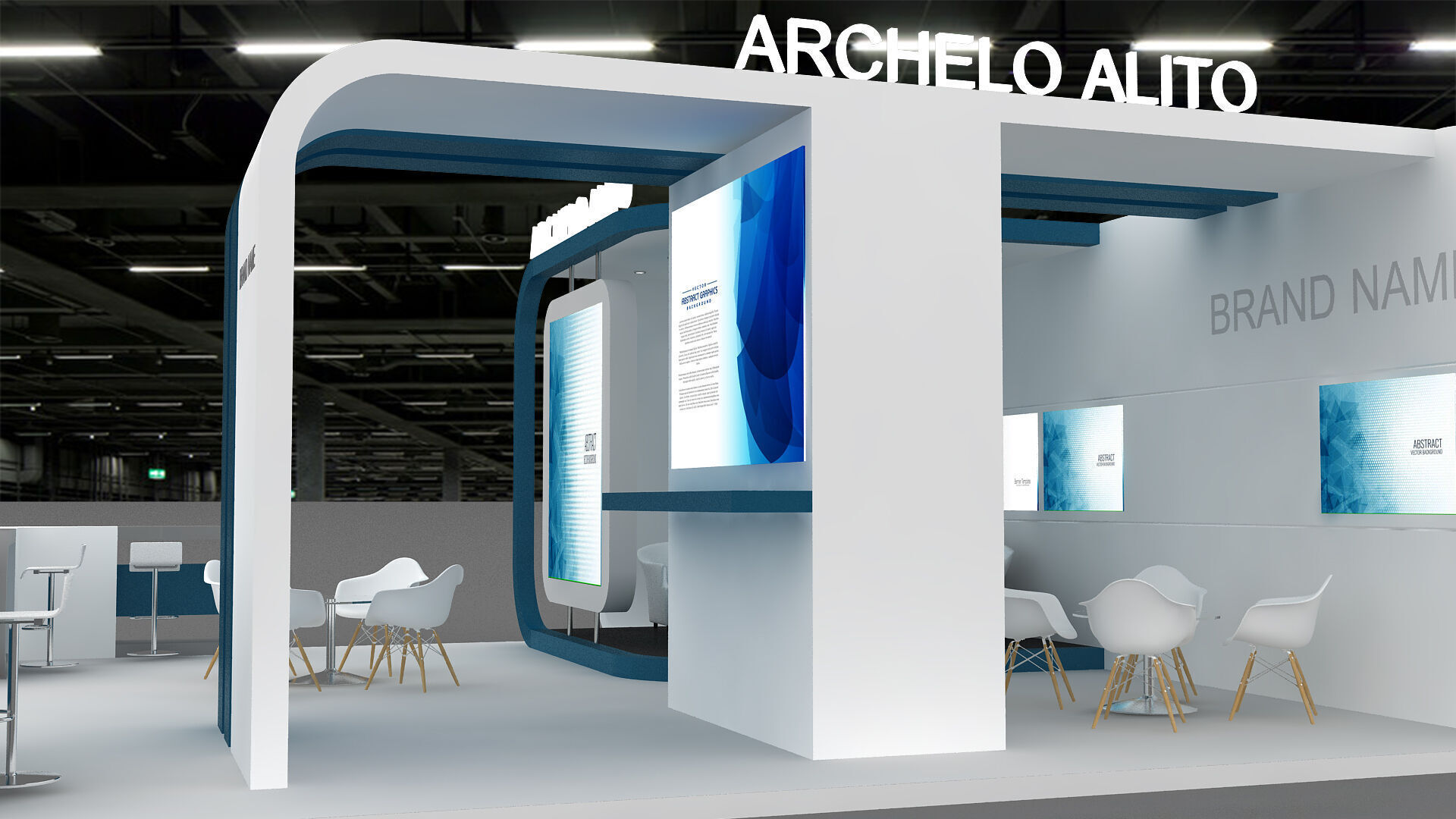 Booth Exhibition 3D model 3D model_5