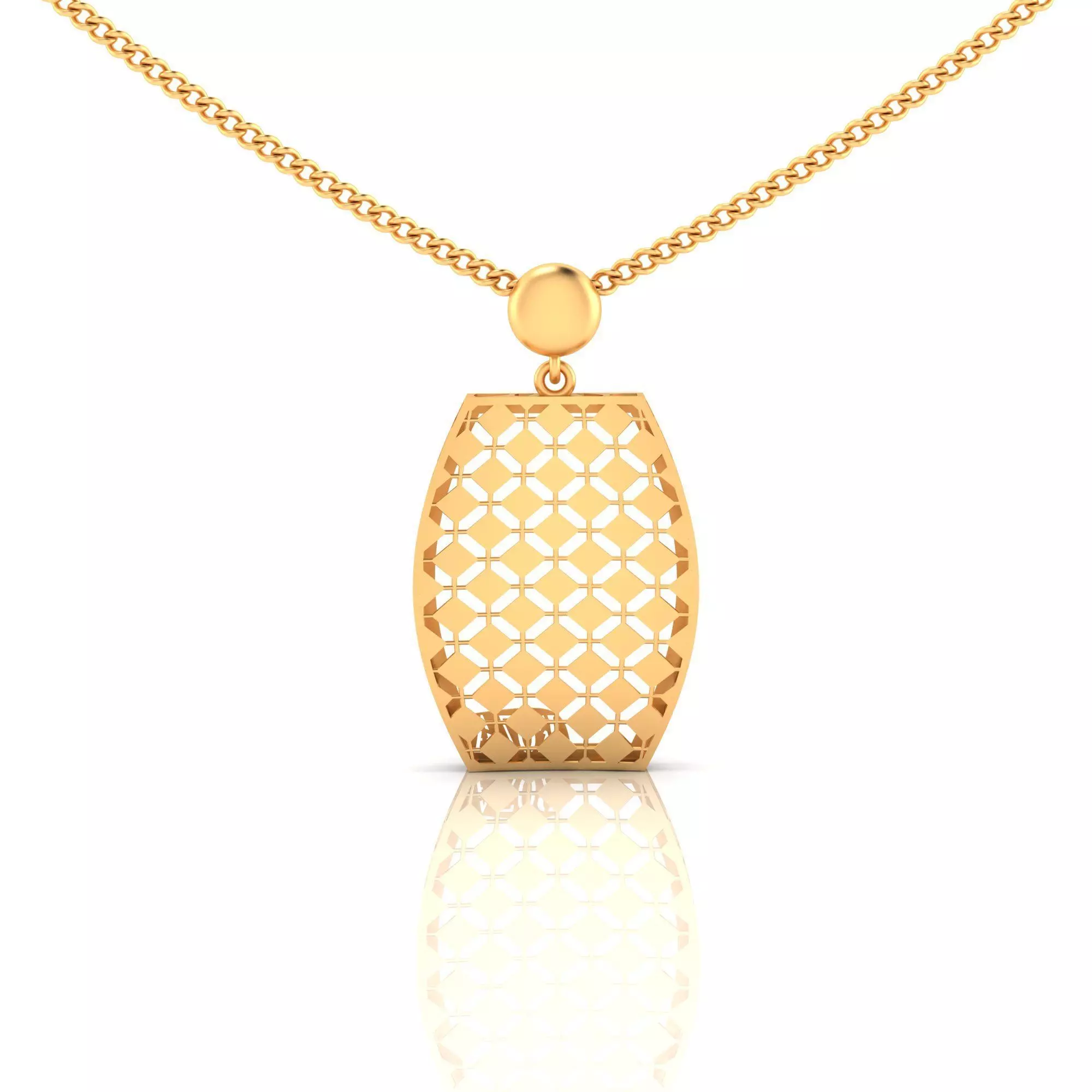 fusion women gold pendant 1013 3D print model