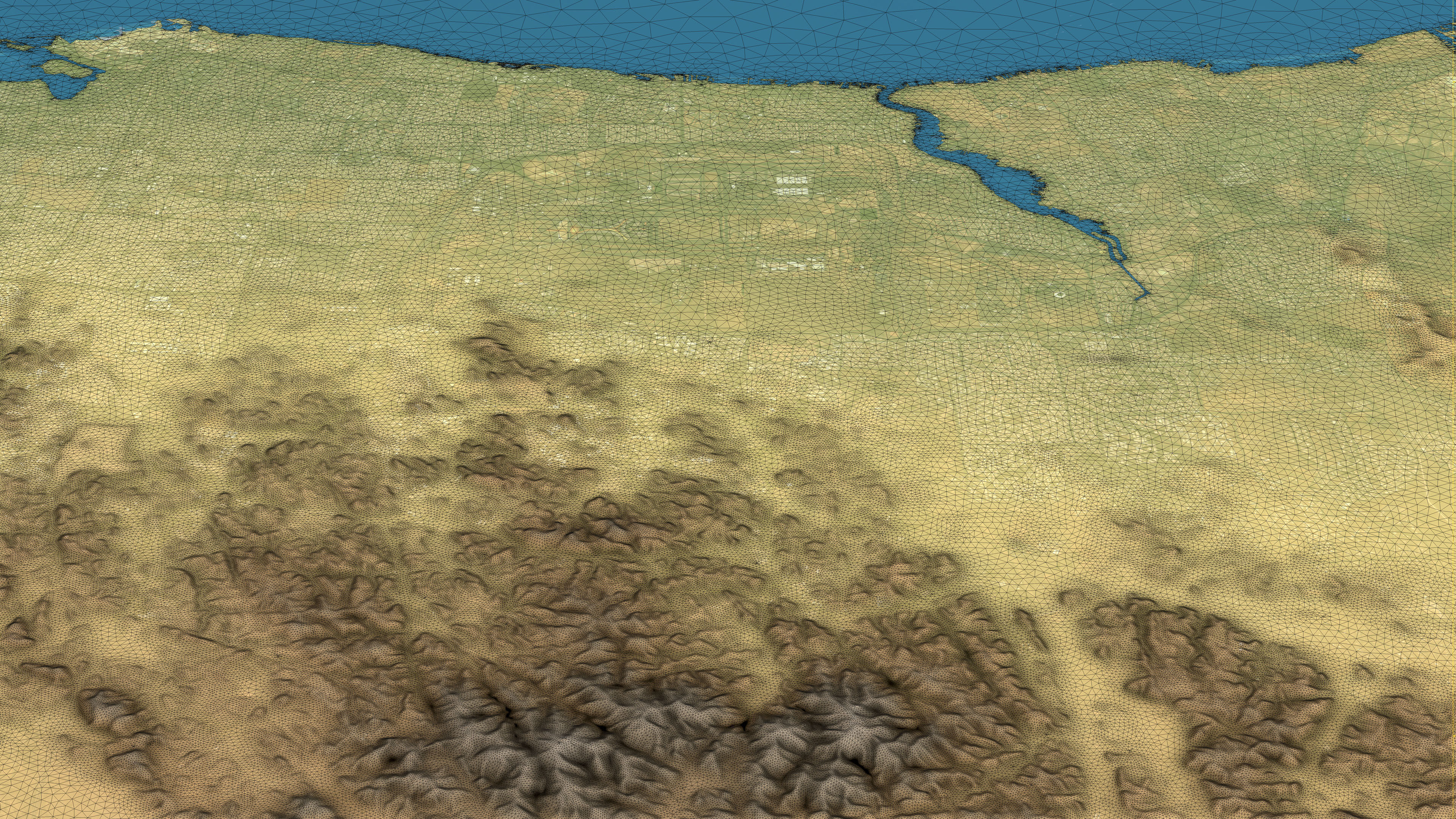 Jeddah - Topography Terrain Low-poly 3D model_13