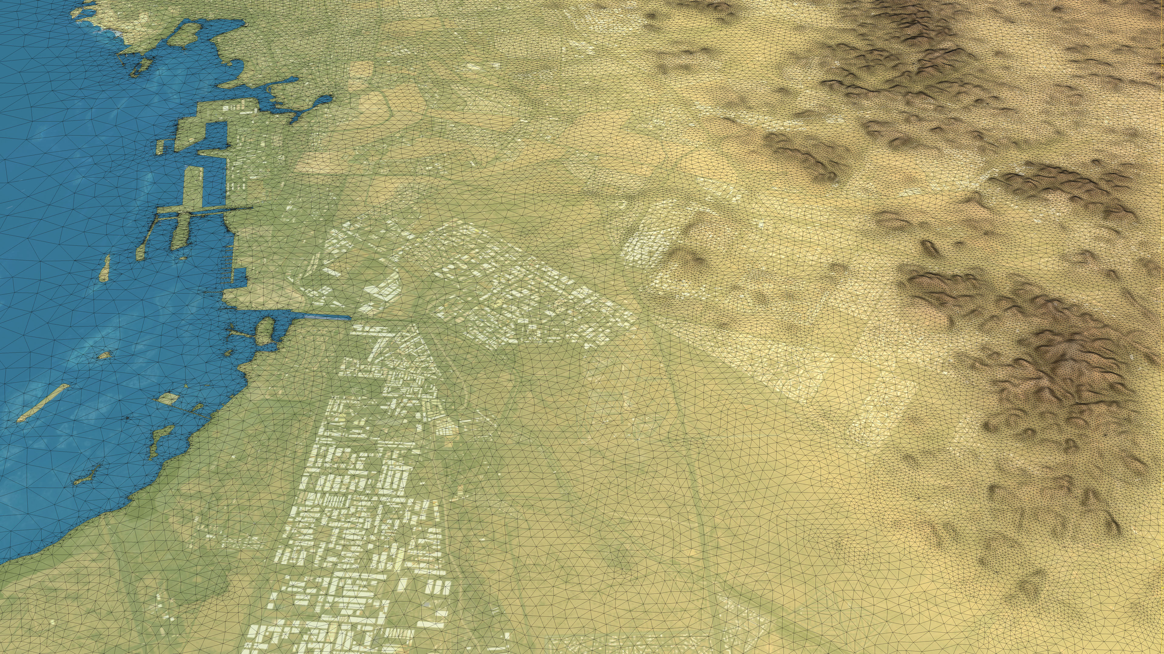 Jeddah - Topography Terrain Low-poly 3D model_7