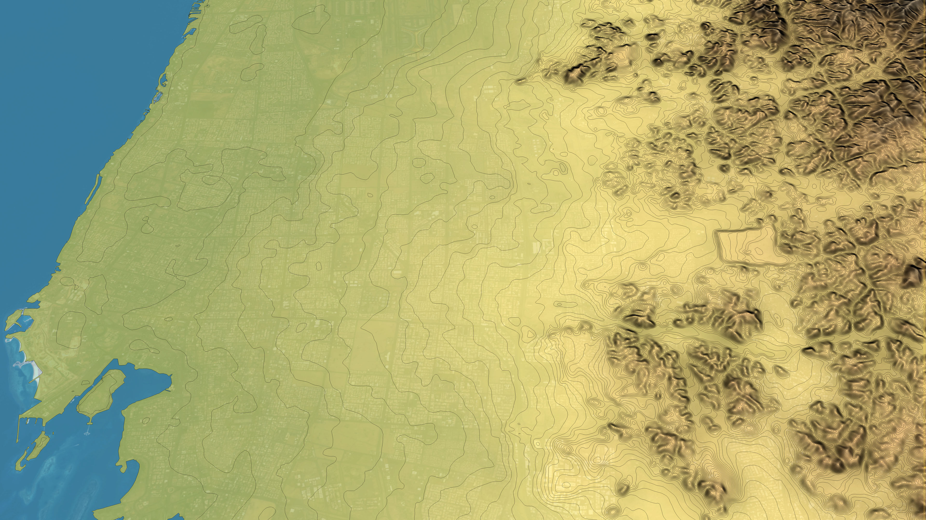 Jeddah - Topography Terrain Low-poly 3D model_24