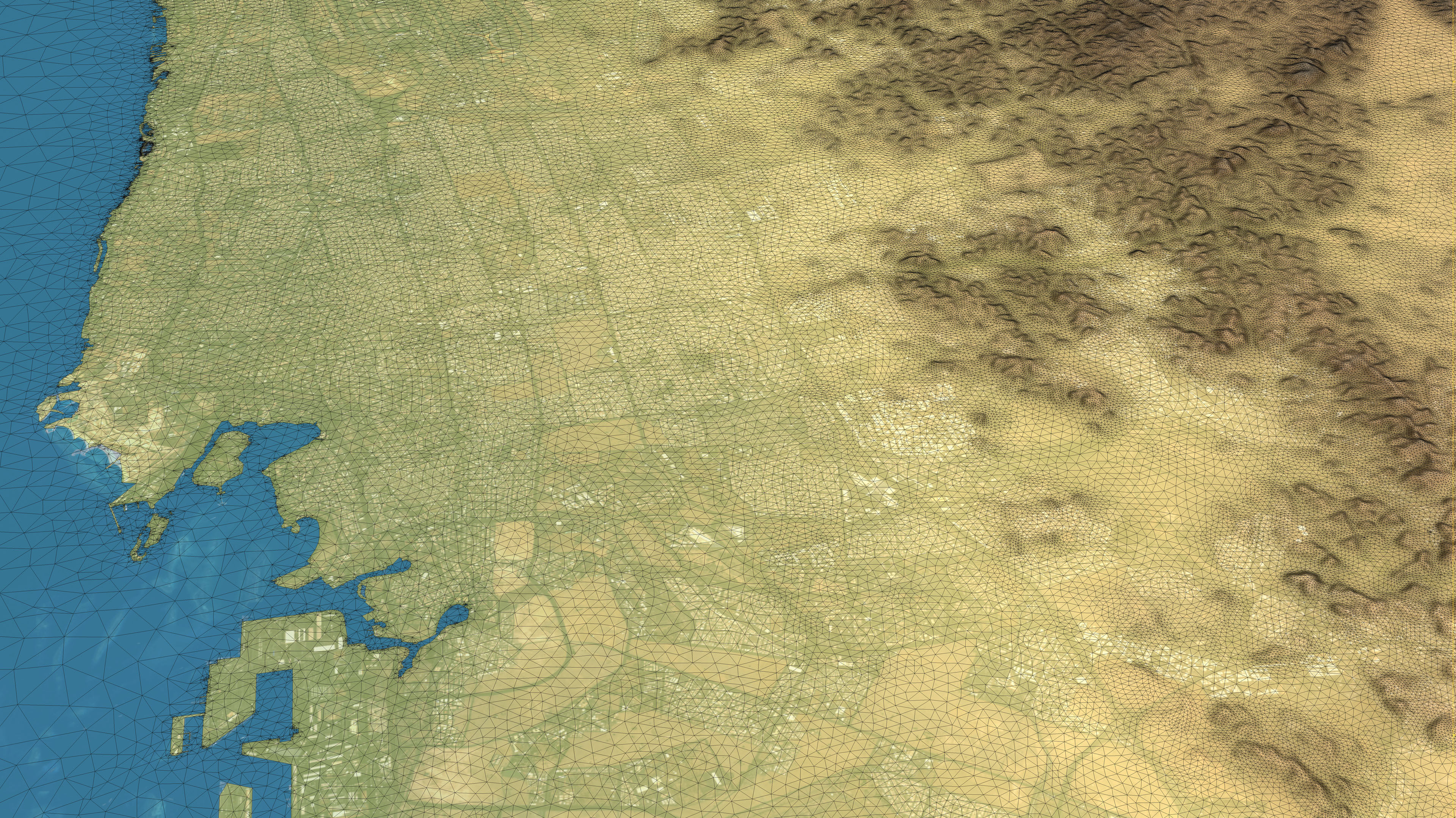 Jeddah - Topography Terrain Low-poly 3D model_5