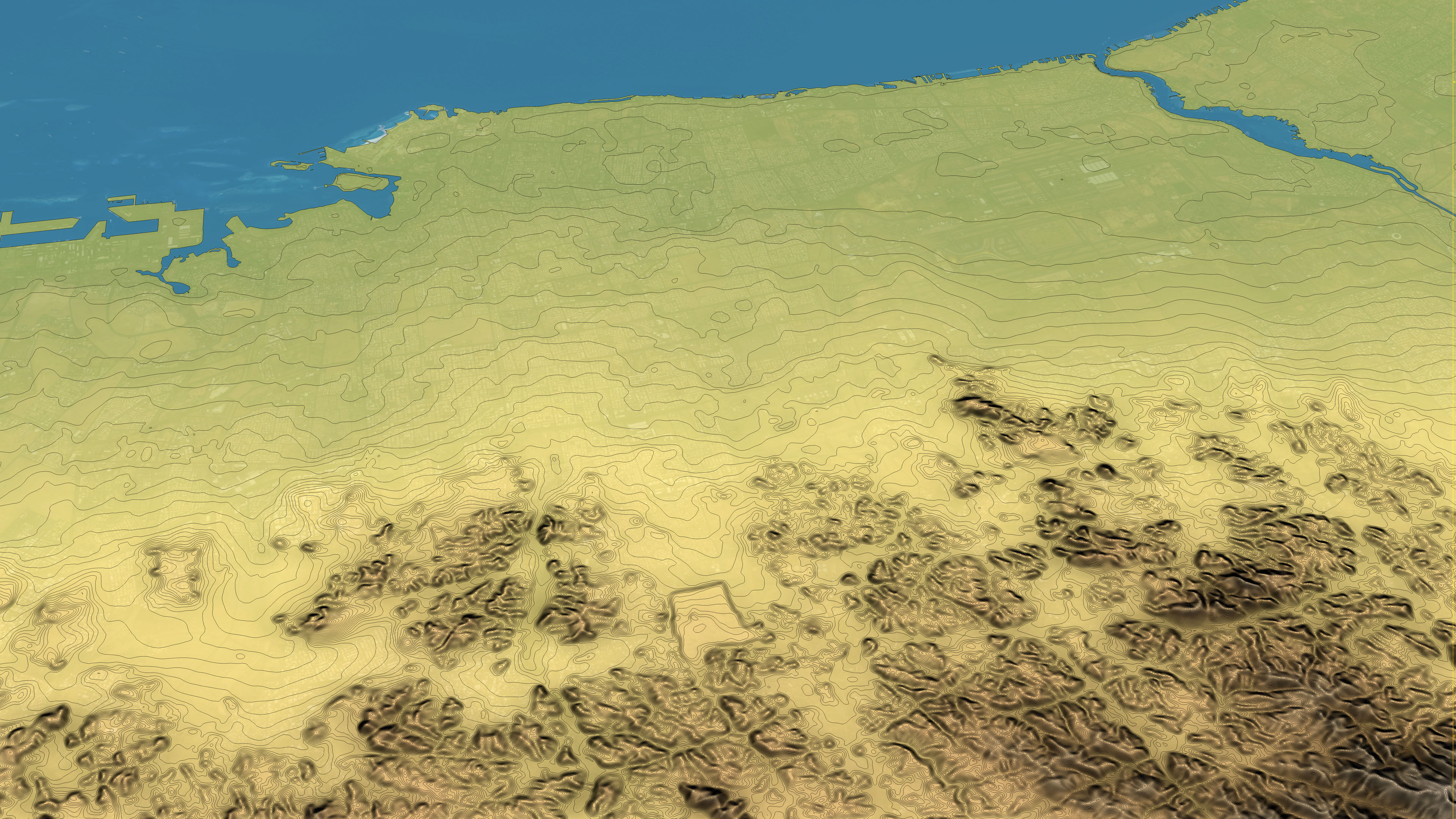 Jeddah - Topography Terrain Low-poly 3D model_20
