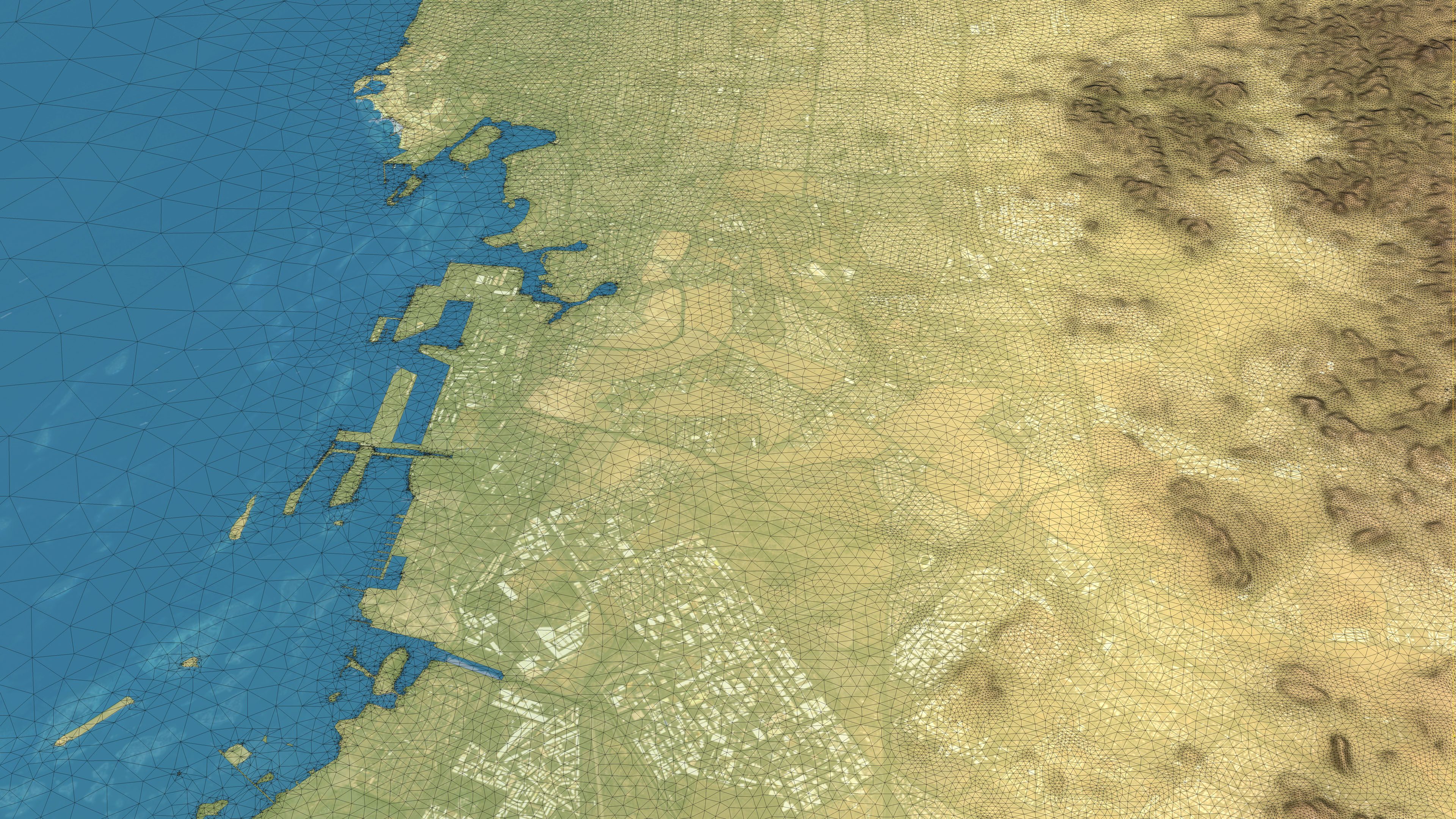 Jeddah - Topography Terrain Low-poly 3D model_21