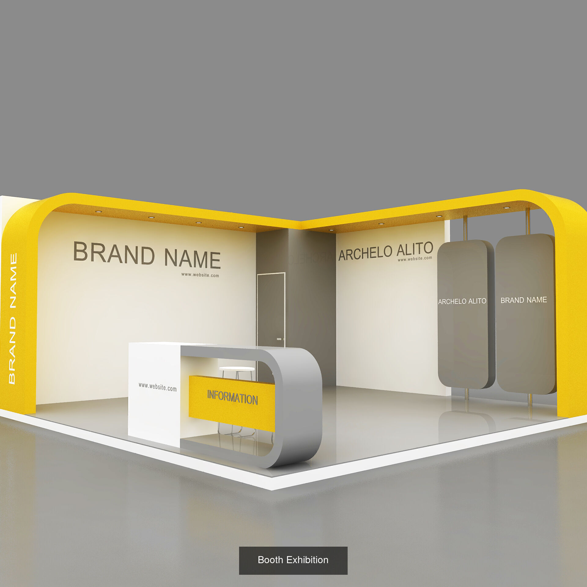 Booth Exhibition 3D model 3D Model Collection_4