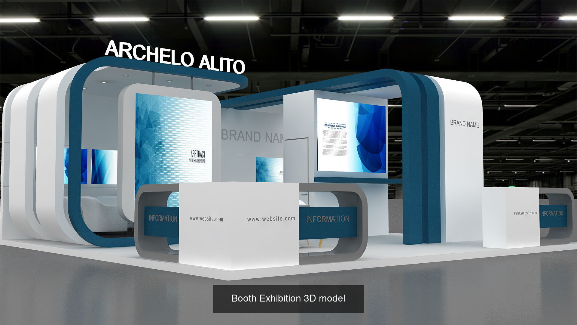 Booth Exhibition 3D model 3D Model Collection_5