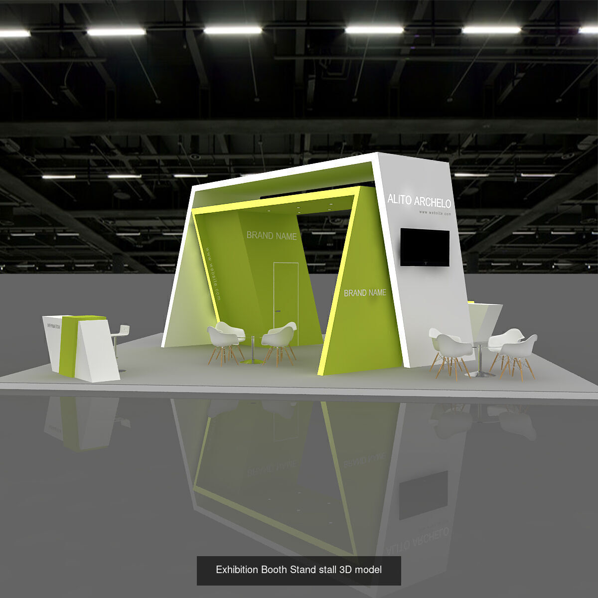 Booth Exhibition 3D model 3D Model Collection_1