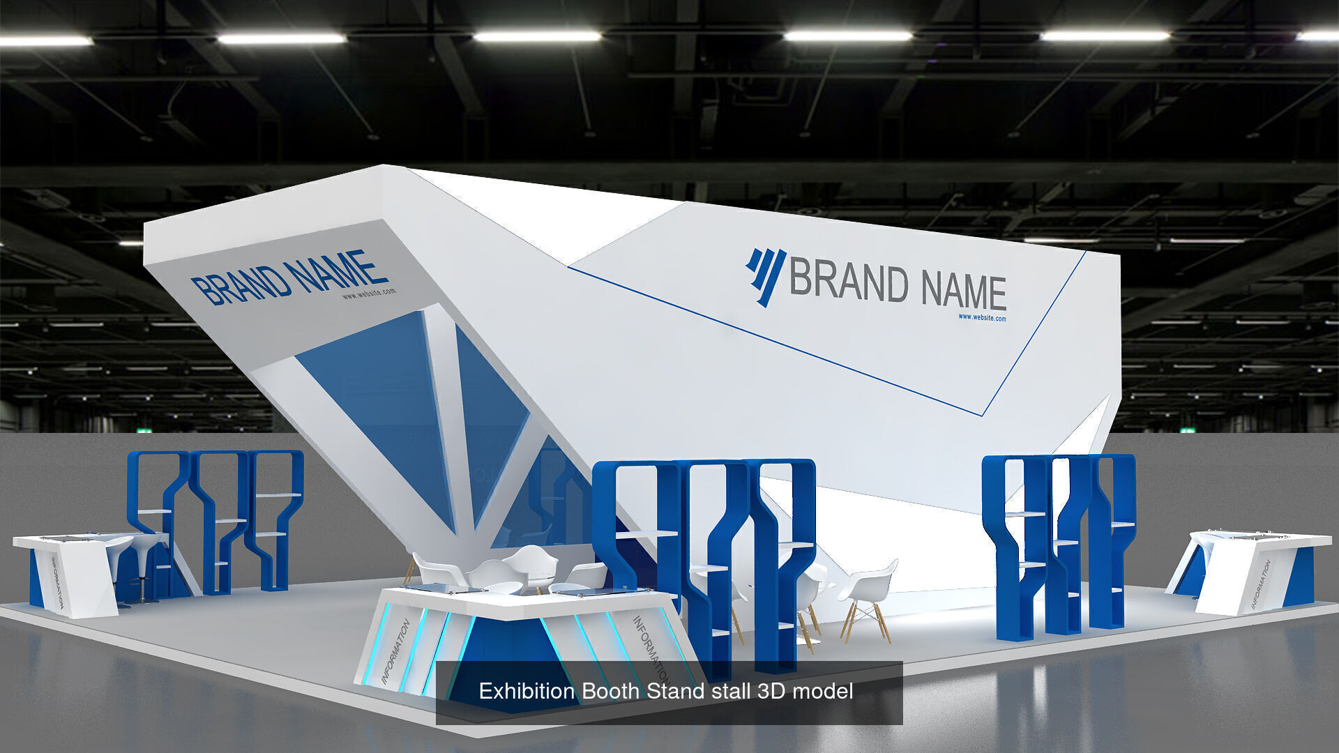 Booth Exhibition 3D model 3D Model Collection_2