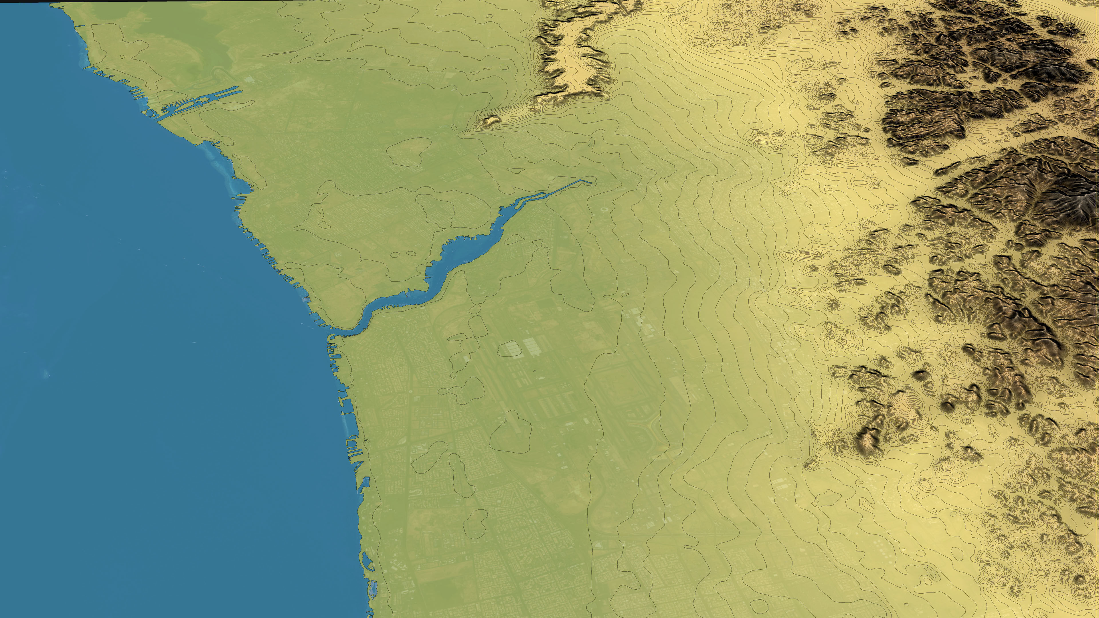 Jeddah - Topography Terrain 3D Model 3D Model Collection_24