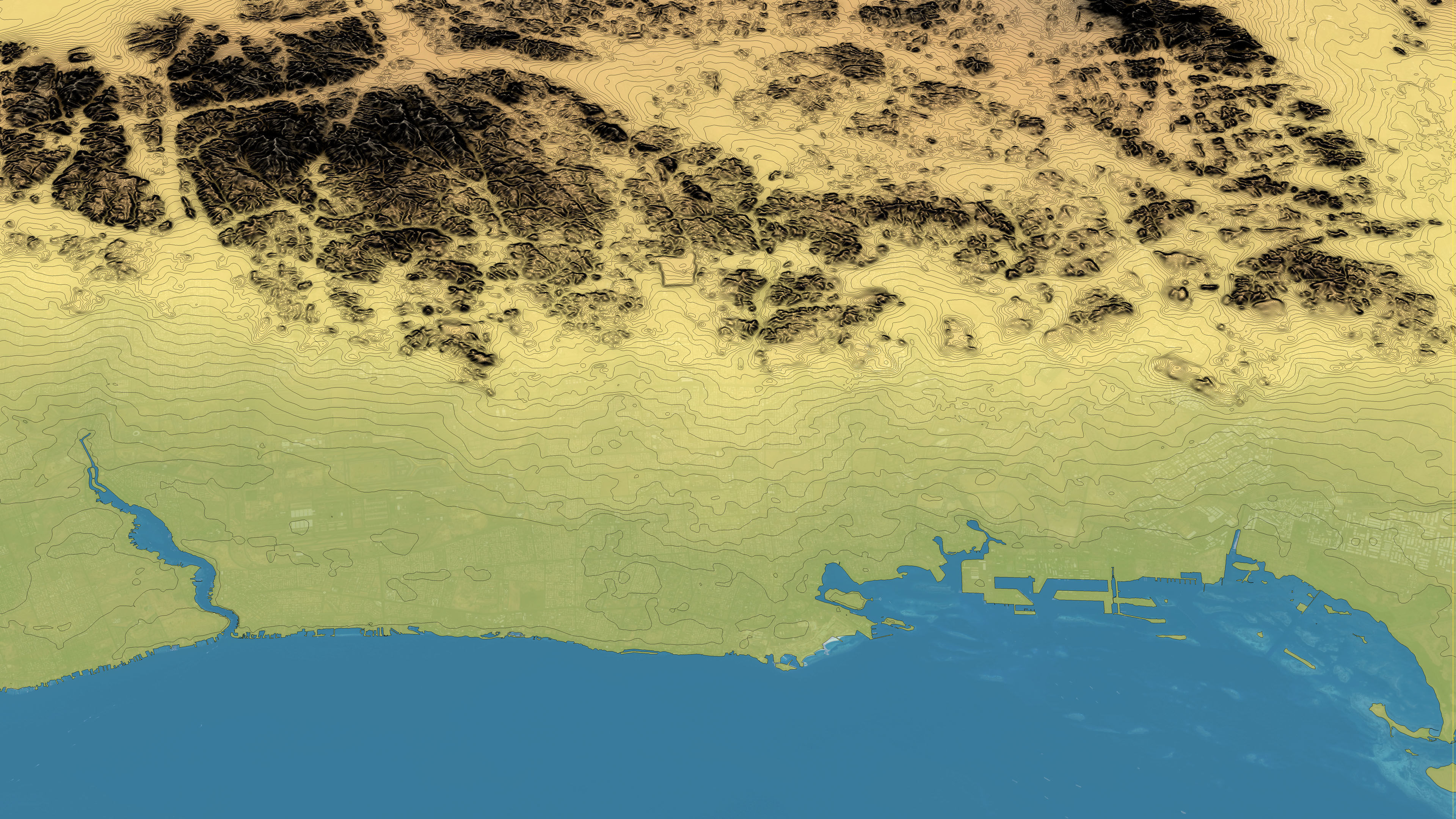 Jeddah - Topography Terrain 3D Model 3D Model Collection_34