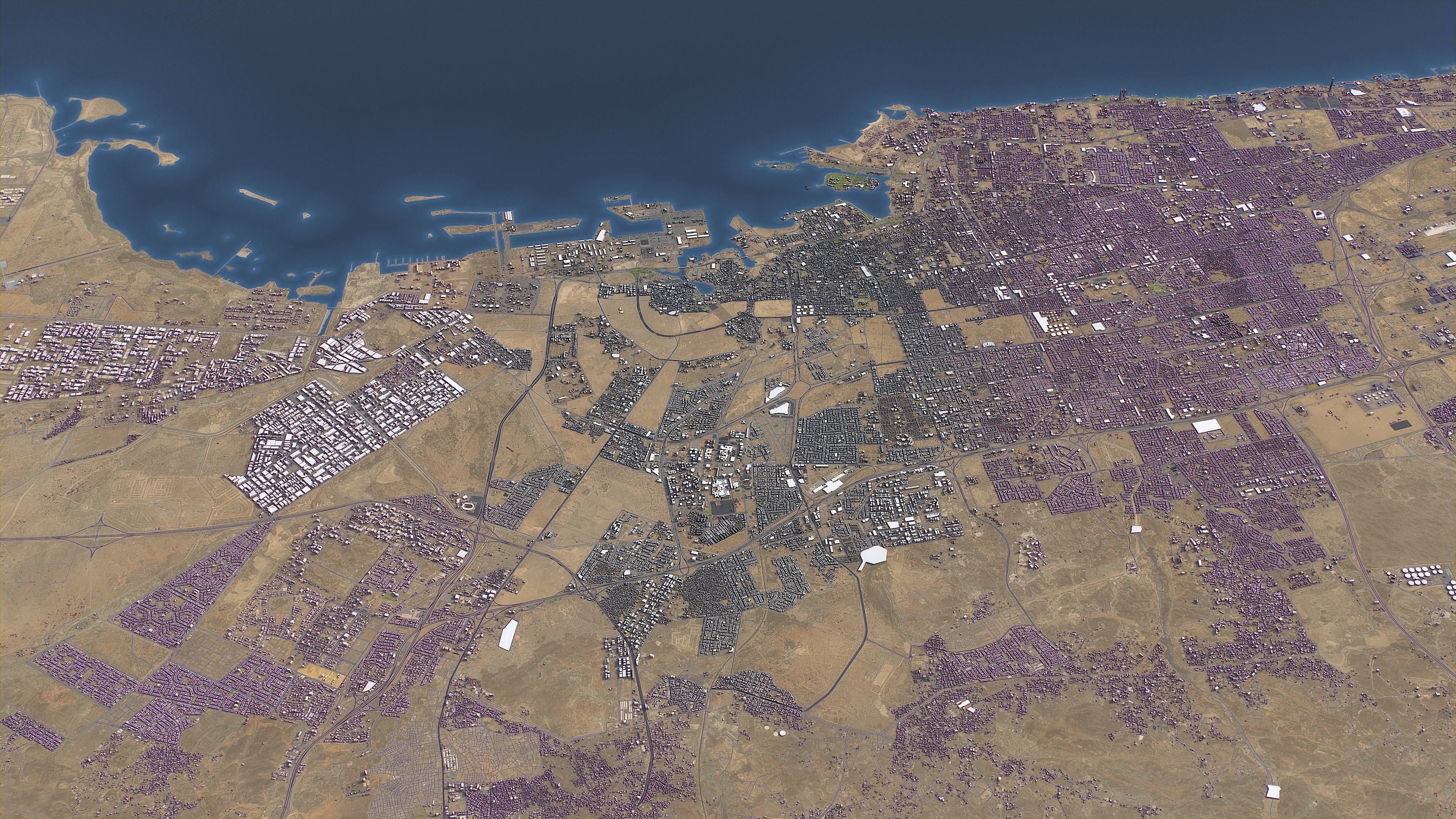 Jeddah - Topography Terrain 3D Model 3D Model Collection_2