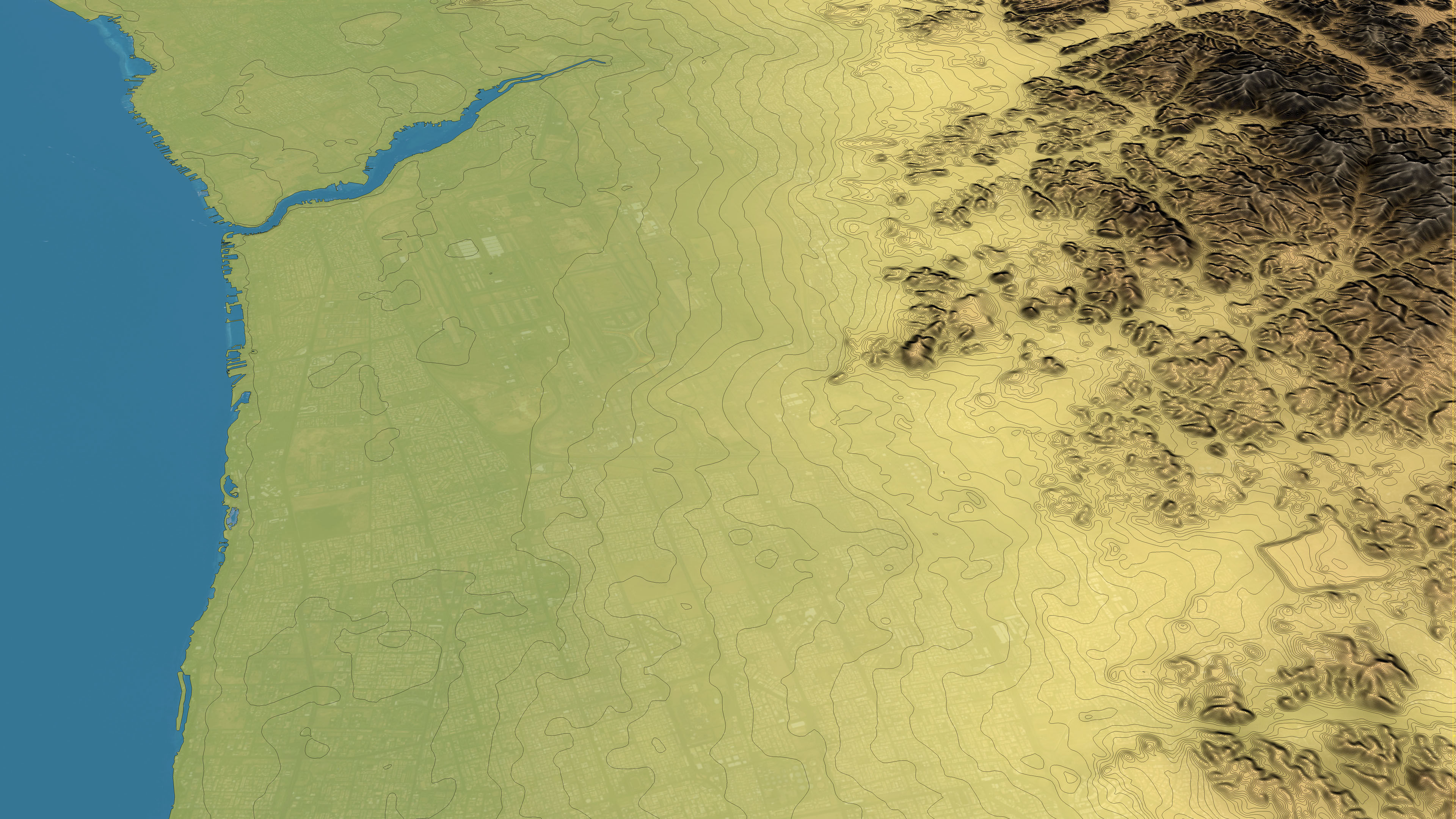 Jeddah - Topography Terrain 3D Model 3D Model Collection_26