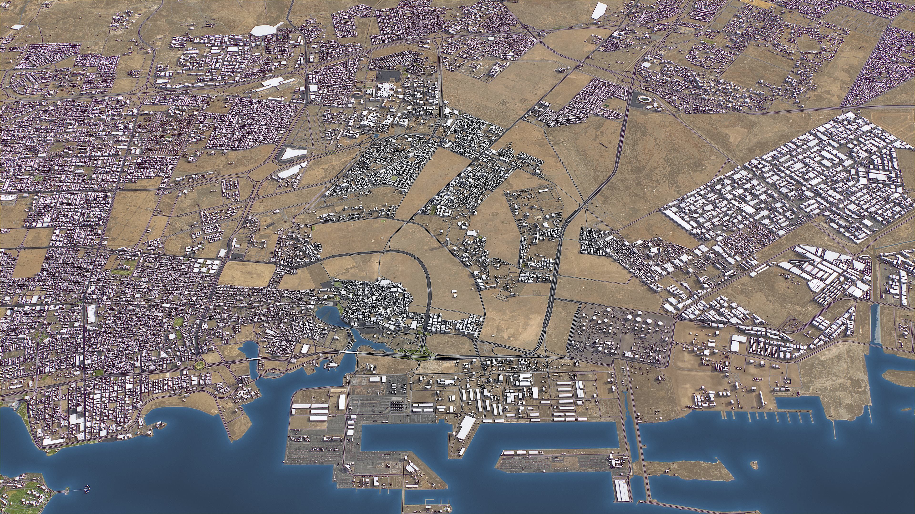 Jeddah - Topography Terrain 3D Model 3D Model Collection_20