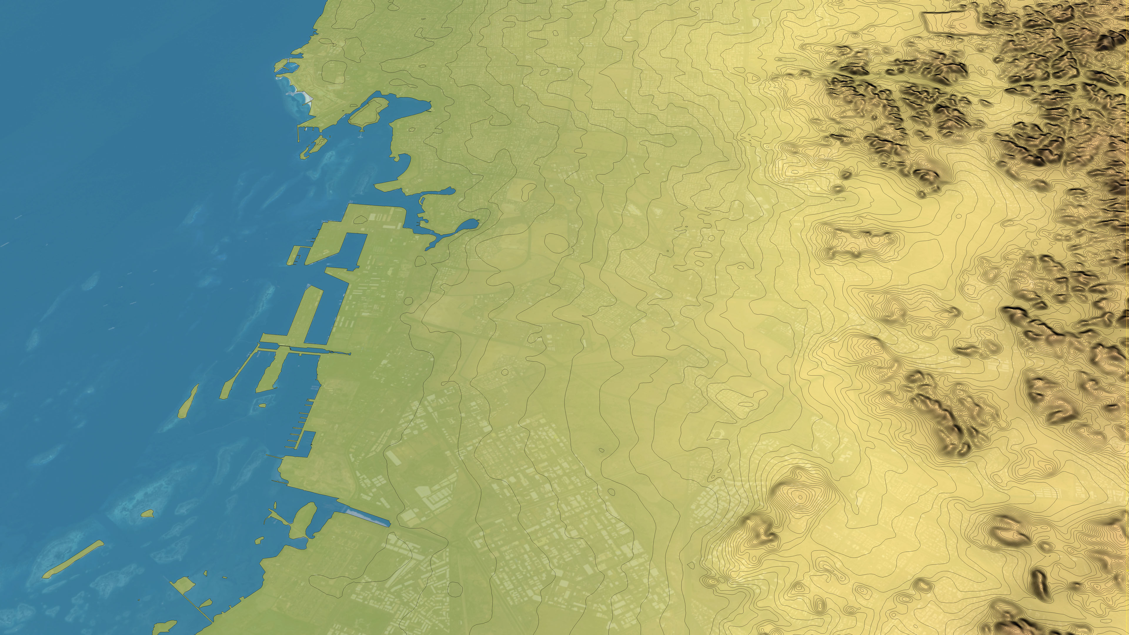 Jeddah - Topography Terrain 3D Model 3D Model Collection_10