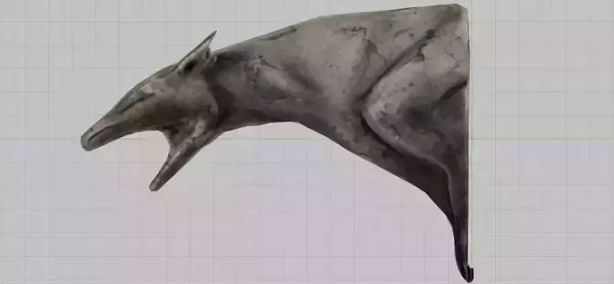 Elven Tower Gargoyle - The Witcher 3 Wild Hunt Free low-poly 3D model