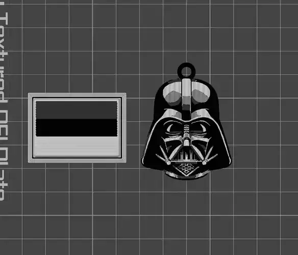 Darth vader keychain 3D print model