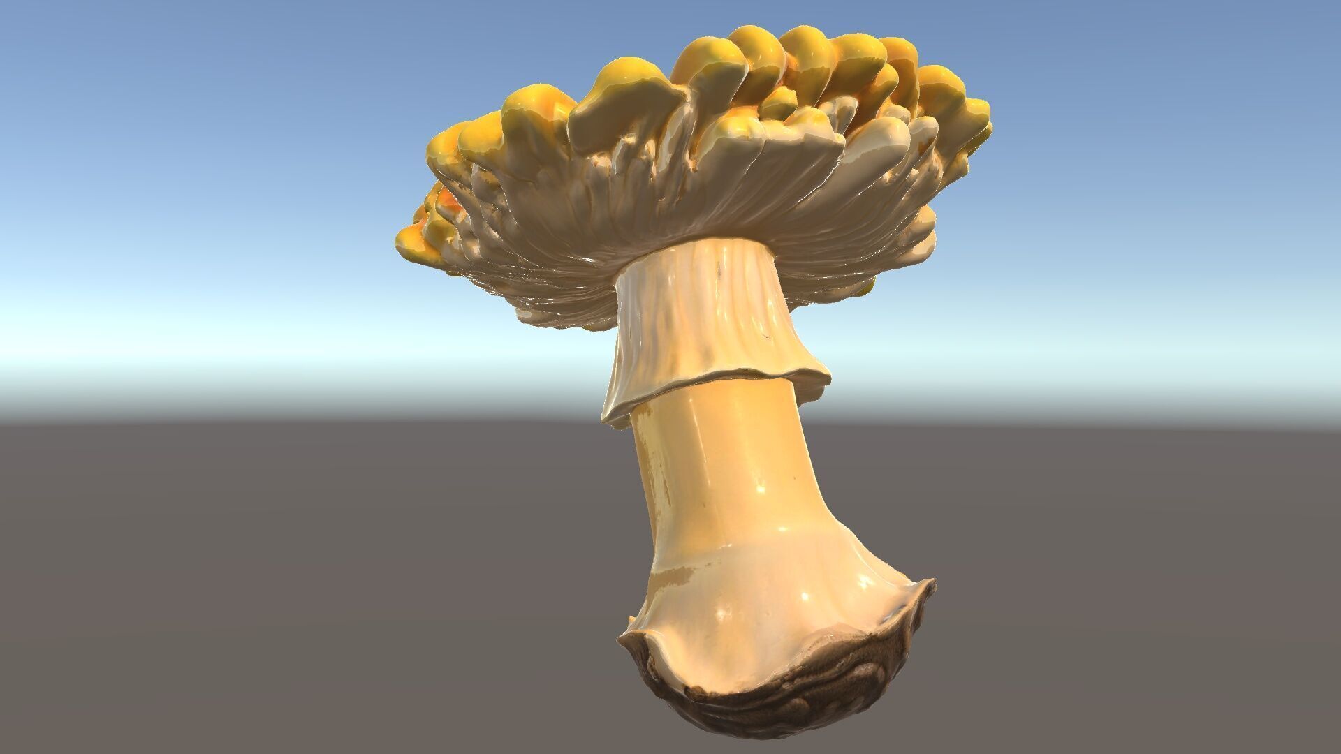 Chanterelle Mushroom D Model Pack Low-poly 3D model_5