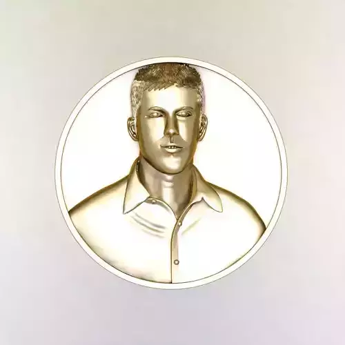 Human face model-2 printable pendent