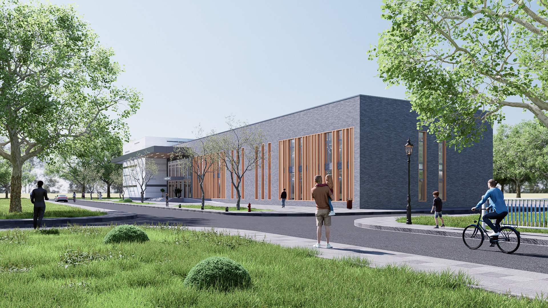 school Low-poly 3D model_5