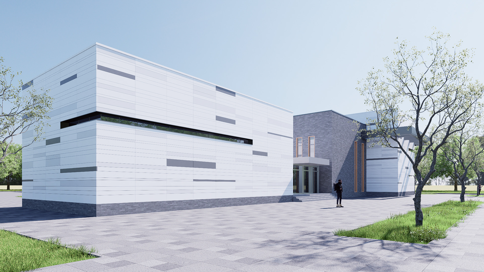 school Low-poly 3D model_10