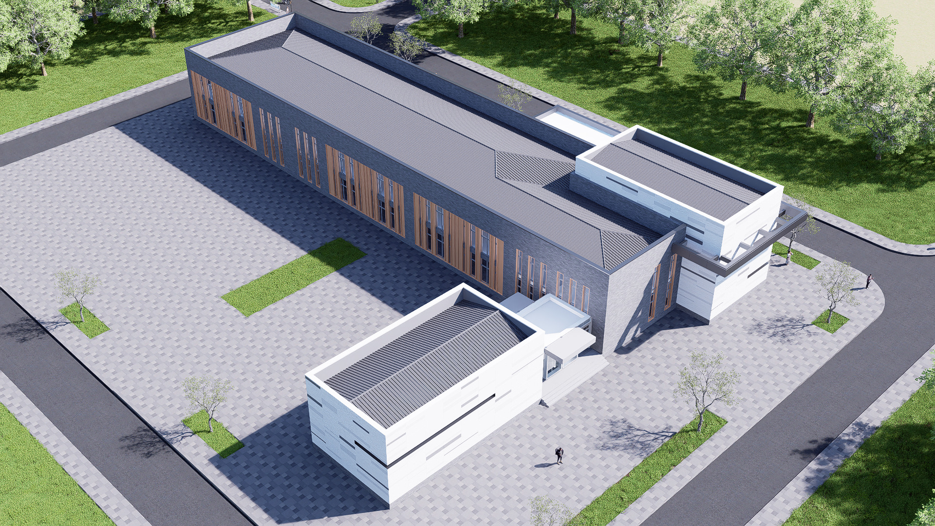 school Low-poly 3D model_15