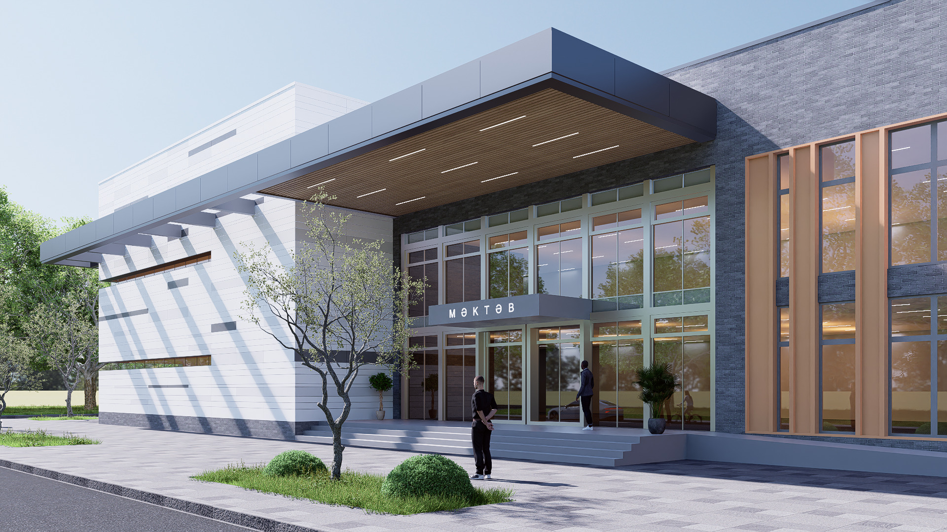 school Low-poly 3D model_7